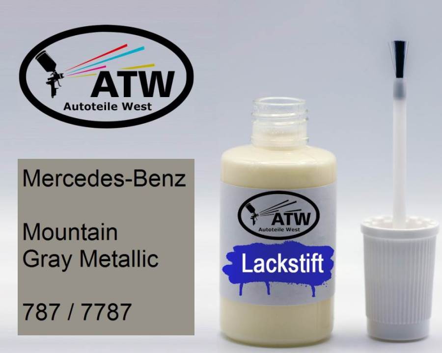 Mercedes-Benz, Mountain Gray Metallic, 787 / 7787: 20ml Lackstift, von ATW Autoteile West.